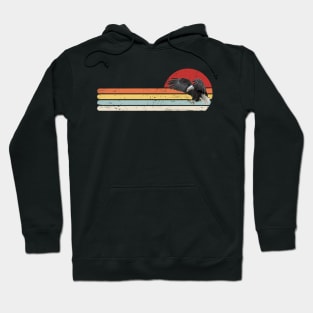 Retro American USA Bald Eagle In Flight Photo Hoodie